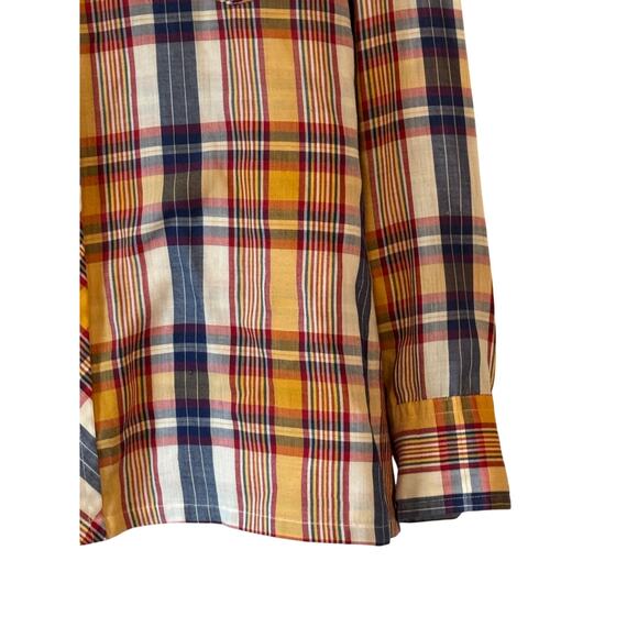 Vintage Montgomery Ward Western Wear Pearl Snap Shirt Blue Lightweight Unisex - Picture 5 of 11